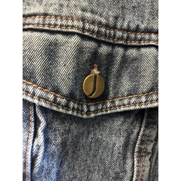 Jones New York Signature Denim Jean Jacket 100% Cotton Light Wash Women’s Size L - Picture 2 of 7